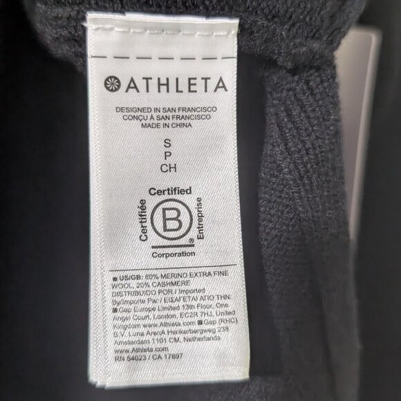 Athleta | Alpine Wool-Cashmere Hoodie Sweater In Black - Picture 10 of 15